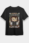 Weird Al Yankovic Baskılı Unisex Siyah Tişört