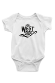 West Side Connection Baskılı Beyaz Unisex Bebek Body - Zıbın