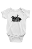West Side Connection Baskılı Beyaz Unisex Bebek Body - Zıbın
