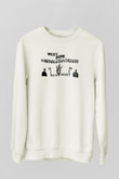 West Side Connection Baskılı Beyaz Unisex Sweatshirt