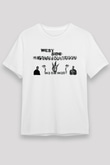 West Side Connection Baskılı Unisex Beyaz Tişört - Tshirt
