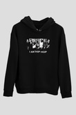 West Side Connection Baskılı Unisex Siyah Hoodie