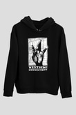 West Side Connection Baskılı Unisex Siyah Hoodie