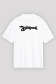 Whitesnake Baskılı Beyaz Unisex Oversize Tişört - Tshirt