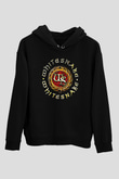 Whitesnake Baskılı Unisex Siyah Kapüşonlu Sweatshirt