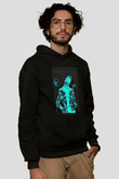 Whitesnake Baskılı Unisex Siyah Kapüşonlu Sweatshirt