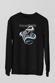 Whitesnake Baskılı Unisex Siyah Sweatshirt