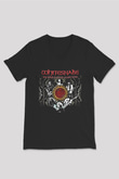 Whitesnake Baskılı Unisex Siyah V Yaka Tişört - Tshirt