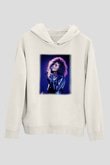 Whitney Houston Beyaz Unisex Kapşonlu Sweatshirt