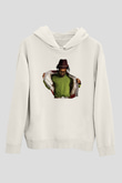 Will.I.Am Beyaz Unisex Kapüşonlu Sweatshirt