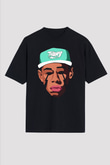 Will.I.Am Siyah Unisex Oversize Tişört T-Shirt