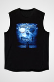 Wintersun Baskılı Unisex Siyah Kolsuz Tişört - Tshirt