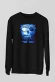 Wintersun Baskılı Unisex Siyah Sweatshirt
