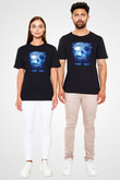 Wintersun Baskılı Unisex Siyah Tişört - Tshirt
