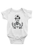 Wiz Khalifa Baskılı Beyaz Unisex Bebek Body - Zıbın