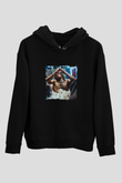 Wiz Khalifa Baskılı Unisex Siyah Hoodie