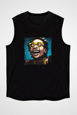 Wiz Khalifa Baskılı Unisex Siyah Kolsuz Tişört