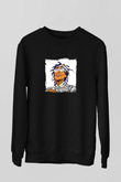 Wiz Khalifa Baskılı Unisex Siyah Sweatshirt