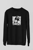 Wiz Khalifa Baskılı Unisex Siyah Sweatshirt