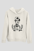 Wiz Khalifa Beyaz Unisex Kapşonlu Sweatshirt