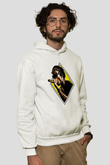 Wiz Khalifa Beyaz Unisex Kapüşonlu Sweatshirt