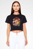 WrestleMania Siyah   Crop Top Tişört