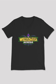 WrestleMania Siyah Unisex  V Yaka Tişört