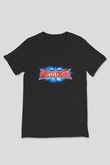 WrestleMania Siyah Unisex  V Yaka Tişört