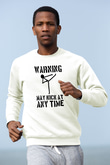 Wushu Baskılı Unisex Ekru Sweatshirt