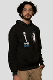 W&W Siyah Unisex Kapüşonlu Sweatshirt