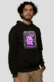 W&W Siyah Unisex Kapüşonlu Sweatshirt