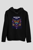 W&W Siyah Unisex Kapüşonlu Sweatshirt