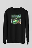 W&W Siyah Unisex Sweatshirt