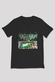 W&W Siyah Unisex V Yaka Tişört