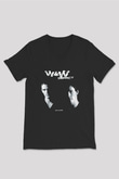 W&W Siyah Unisex V Yaka Tişört