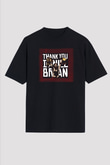 WWE Siyah Unisex Oversize Tişört