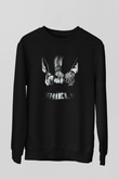 WWE Siyah Unisex Sweatshirt