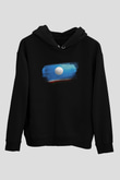 Yakutistan - Sakha Republic Bayrağı Baskılı Unisex Siyah Kapüşonlu Sweatshirt