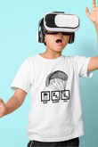Yamaç Paraşütü Baskılı Unisex Beyaz Çocuk Tişört - Tshirt
