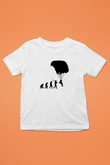 Yamaç Paraşütü Baskılı Unisex Beyaz Çocuk Tişört - Tshirt