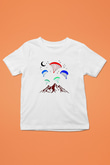 Yamaç Paraşütü Baskılı Unisex Beyaz Çocuk Tişört - Tshirt