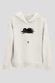 Yamaç Paraşütü Baskılı Unisex Ekru Hoodie