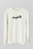 Yamaç Paraşütü Baskılı Unisex Ekru Sweatshirt