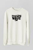 Yamaç Paraşütü Baskılı Unisex Ekru Sweatshirt