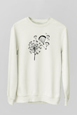 Yamaç Paraşütü Baskılı Unisex Ekru Sweatshirt