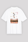 Yasak Şehir Beyaz Unisex Oversize Tişört T-Shirt