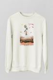 Yasak Şehir Beyaz Unisex Sweatshirt