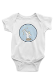 Yay Burcu Baskılı Beyaz Unisex Bebek Body - Zıbın