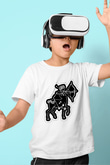 Yay Burcu Baskılı Beyaz Unisex Beyaz Çocuk Tişört - Tshirt