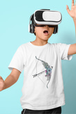 Yay Burcu Baskılı Beyaz Unisex Beyaz Çocuk Tişört - Tshirt